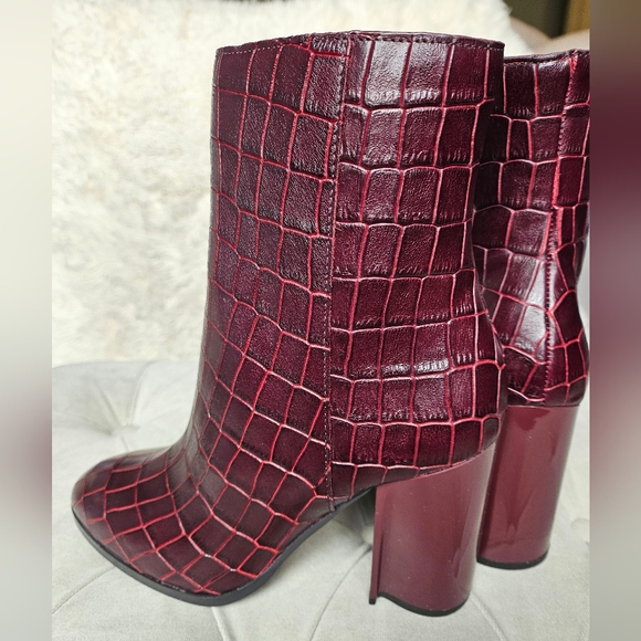 Coach Brielle Croc-embossed leather ankle boots - Picture 6 of 13